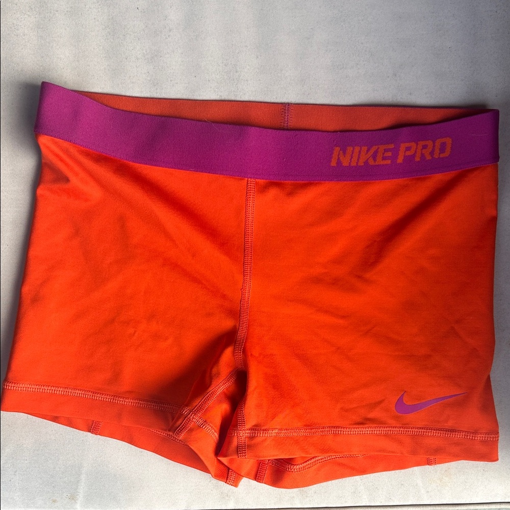 Nike Pro Women's Spandex in Orange and Purple